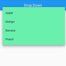 change dropdown list color