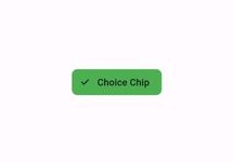 image showing green color of selected choice chip in flutter